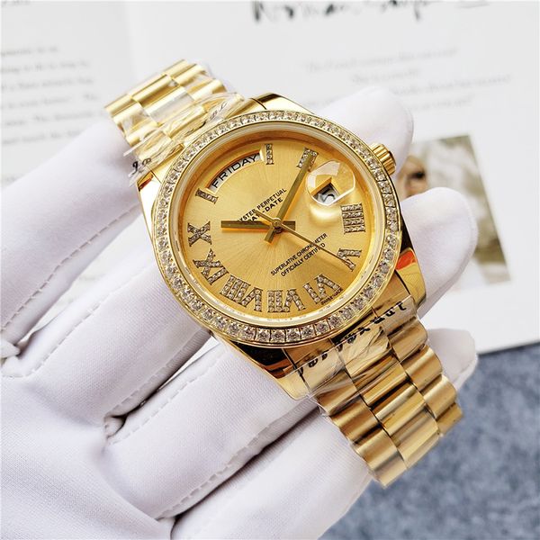 montre de luxe mens automatic machinery watch 36mm stainless steel super luminous wristwatches women waterproof gold watches, Slivery;brown
montre de luxe mens automatic machinery watch 36mm stainless steel super luminous wristwatches women waterproof gold watches, Slivery;brown