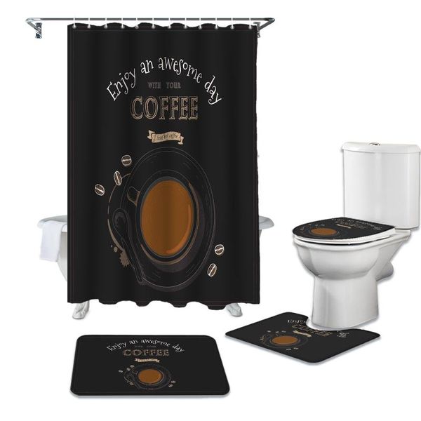 coffee retro style shower curtain set carpet cover toilet bath mat home decor bathroom curtains
coffee retro style shower curtain set carpet cover toilet bath mat home decor bathroom curtains
