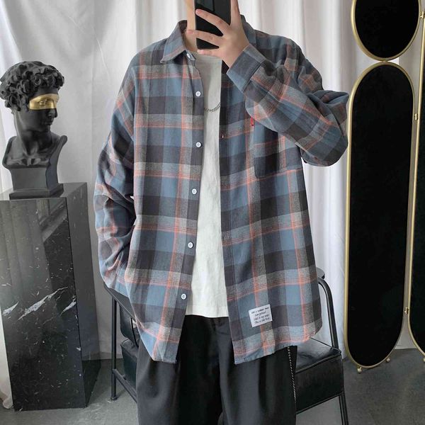 men's jackets nova camisa verificada blusa masculina manga longa algodão camisas xadrez bolsos decoração primavera outono marca st, Black;brown
men's jackets nova camisa verificada blusa masculina manga longa algodão camisas xadrez bolsos decoração primavera outono marca st, Black;brown