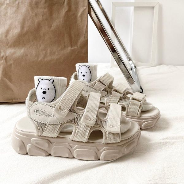 sandals platform female summer 2021 women thick bottom sole hook & loop shoe wedge with open toe shoes, Black
sandals platform female summer 2021 women thick bottom sole hook & loop shoe wedge with open toe shoes, Black