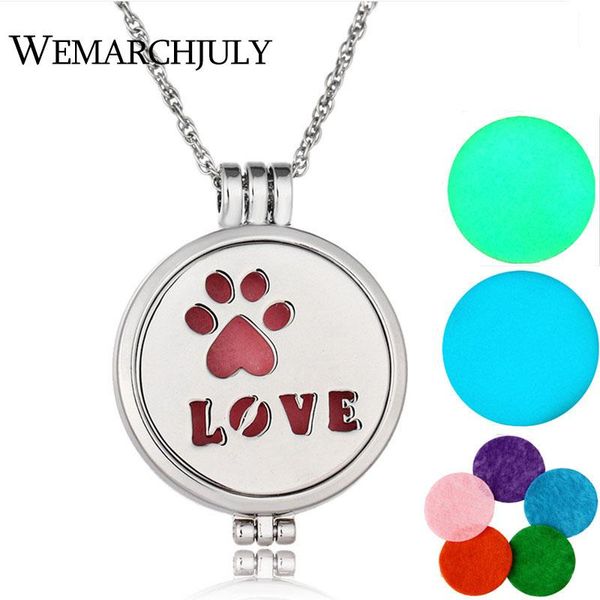 pendant necklaces silver plated jewelry with cute dog footprint shaped love locket essential oil diffuser necklace for women
pendant necklaces silver plated jewelry with cute dog footprint shaped love locket essential oil diffuser necklace for women