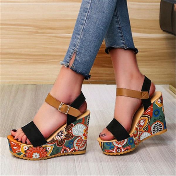 summer printed wedges sandals women fashion open toe breathable buckle leather anti-slip comfortable casual shoes black dress
summer printed wedges sandals women fashion open toe breathable buckle leather anti-slip comfortable casual shoes black dress