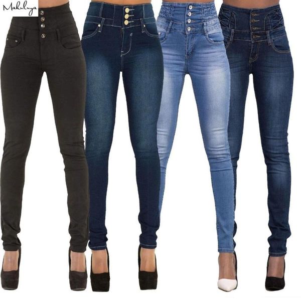 women's jeans makuluya arrivals autumn winter women high waist buttons slim leg casual pencil pants 2xl stretch lady qw53, Blue
women's jeans makuluya arrivals autumn winter women high waist buttons slim leg casual pencil pants 2xl stretch lady qw53, Blue