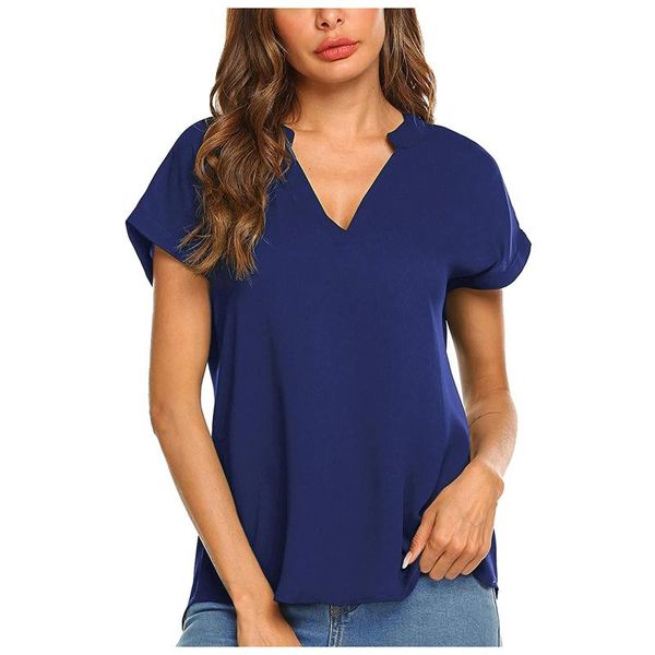women's t-shirt summer solid color t shirt v neck casual loose fashion short sleeved plus size clothing blusa de frio feminina, White
women's t-shirt summer solid color t shirt v neck casual loose fashion short sleeved plus size clothing blusa de frio feminina, White