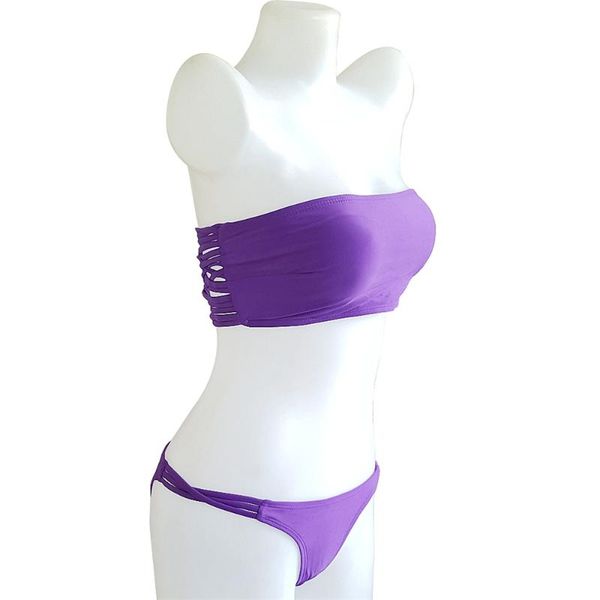 hand-woven string bikini at the back, strapless purple nylon swimsuit dk58 one-piece suits
hand-woven string bikini at the back, strapless purple nylon swimsuit dk58 one-piece suits