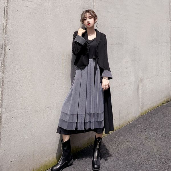 wonder autumn two-pieces suits female casual long sleeve blazer+vest midi dress set plus size outfits 210510, White
wonder autumn two-pieces suits female casual long sleeve blazer+vest midi dress set plus size outfits 210510, White