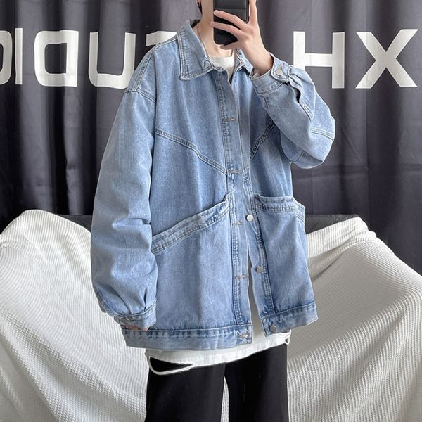 men's jackets jean jackets of korean men's women loose outerwear street casual couple black/blue jacket x63n, Black;brown
men's jackets jean jackets of korean men's women loose outerwear street casual couple black/blue jacket x63n, Black;brown