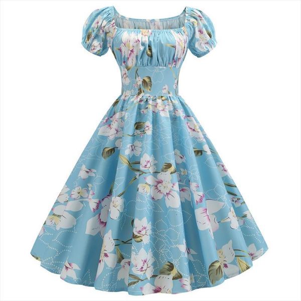 robe vintage floral summer women dress square collar short sleeve retro a line rockabilly party ruched chic plus size, Black;gray
robe vintage floral summer women dress square collar short sleeve retro a line rockabilly party ruched chic plus size, Black;gray