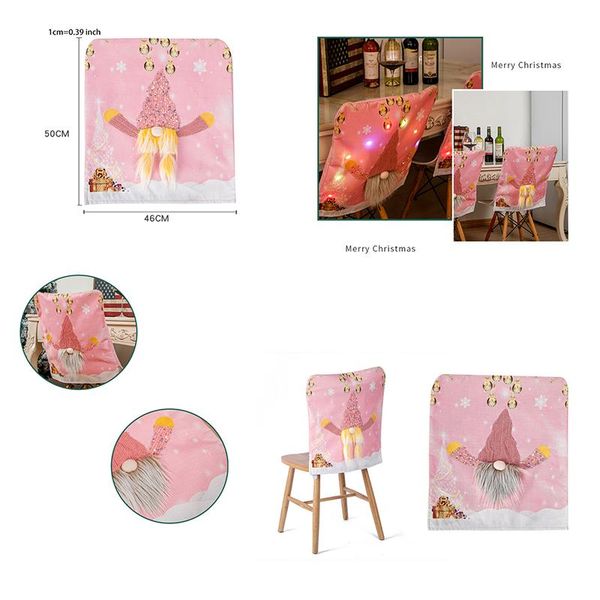 chair covers christmas funny gnome with led light cartoon faceless santa pink back cap slipcover dining holiday home decor
chair covers christmas funny gnome with led light cartoon faceless santa pink back cap slipcover dining holiday home decor