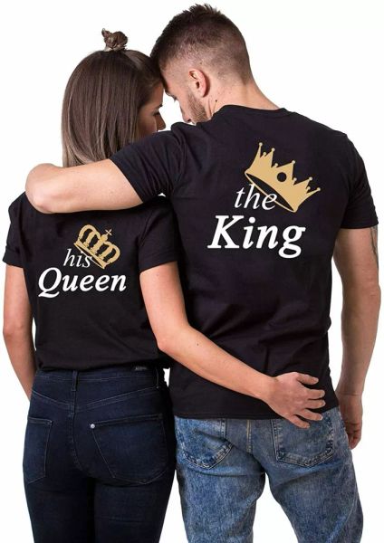 Partner Couple T-Shirt Set King Queen Crown Pair Couple Gift Mens Womens, White;black
Partner Couple T-Shirt Set King Queen Crown Pair Couple Gift Mens Womens, White;black