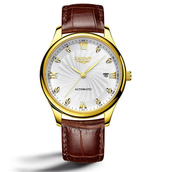 wristwatches men's watch automatic mechanical leather strap waterproof hollow business japanese brand movement birthday gift, Slivery;brown
wristwatches men's watch automatic mechanical leather strap waterproof hollow business japanese brand movement birthday gift, Slivery;brown