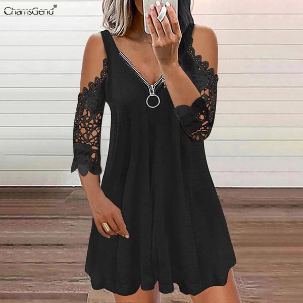casual dresses vintage dress women summer lace solid color party v neck strap open back zipper sundress vestidos, Black;gray
casual dresses vintage dress women summer lace solid color party v neck strap open back zipper sundress vestidos, Black;gray