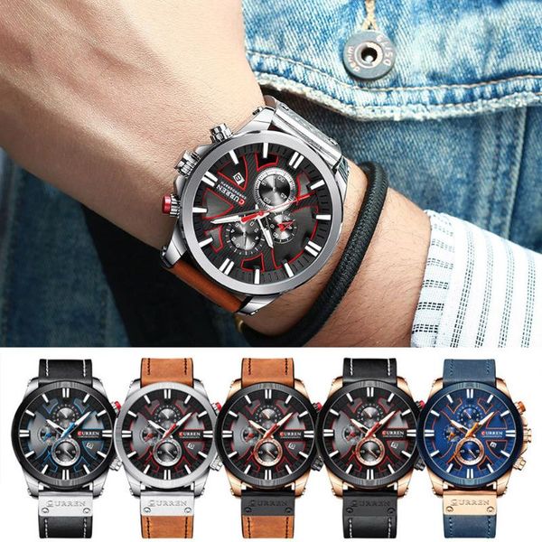 wristwatches curren men watch waterproof quartz strap multifunction chronograph wristwatch male simple sports relogio masculino, Slivery;brown
wristwatches curren men watch waterproof quartz strap multifunction chronograph wristwatch male simple sports relogio masculino, Slivery;brown