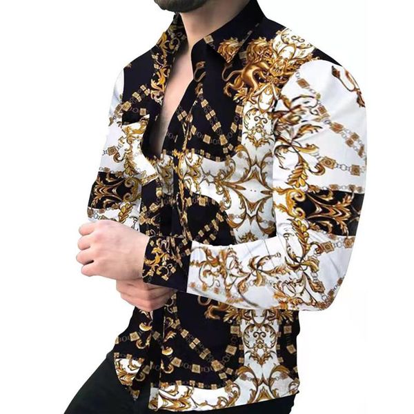 men's casual shirts 2021 leopard color piece slim shirt autumn turn-down collar streetwear fashion together print long sleeve, White;black
men's casual shirts 2021 leopard color piece slim shirt autumn turn-down collar streetwear fashion together print long sleeve, White;black