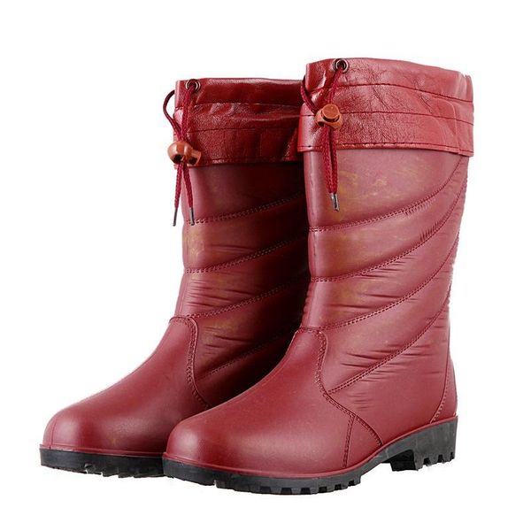 boots waterproof rain woman mid calf red for women low heel fur shoes female water with removable plush llining, Black
boots waterproof rain woman mid calf red for women low heel fur shoes female water with removable plush llining, Black