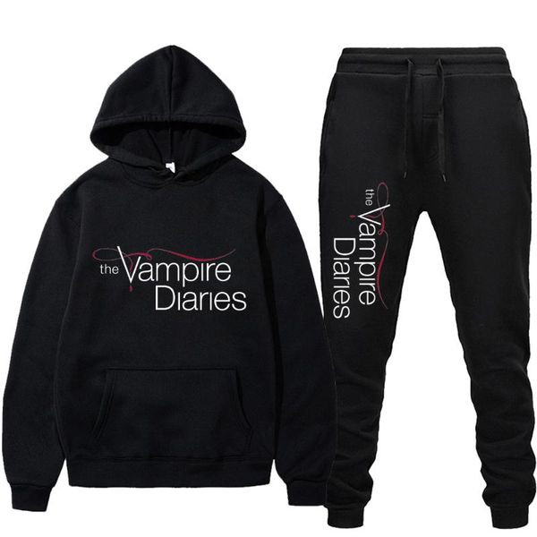 men's tracksuits the vampire diaries hoodies trousers 2pc set men and women fashion hooded pullover cotton casual outfit, Gray
men's tracksuits the vampire diaries hoodies trousers 2pc set men and women fashion hooded pullover cotton casual outfit, Gray