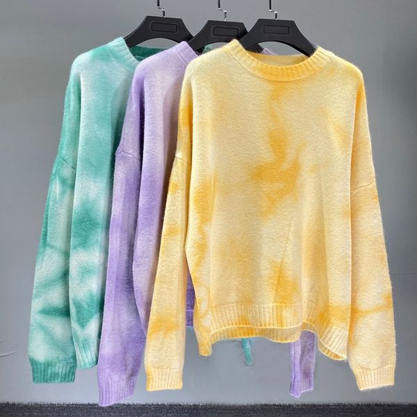 Elegant woman streetwear tie dye sweaters pullover the long neck loose ladies jumpers t082, White;black
Elegant woman streetwear tie dye sweaters pullover the long neck loose ladies jumpers t082, White;black