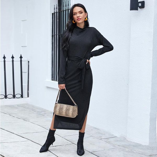 casual dresses designer black ladies for women high-waisted slimt stretch midi dress long sleeve fashion plus size, Black;gray
casual dresses designer black ladies for women high-waisted slimt stretch midi dress long sleeve fashion plus size, Black;gray