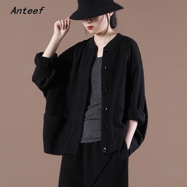 women's jackets anteef cotton oversize for women causal loose spring autumn jacket coat 2021 cardigan clothes outerwear, Black;brown
women's jackets anteef cotton oversize for women causal loose spring autumn jacket coat 2021 cardigan clothes outerwear, Black;brown