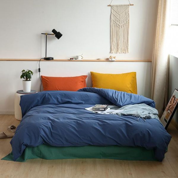 bedding sets 2021 fashion color contrast cotton comforter three soild home set
bedding sets 2021 fashion color contrast cotton comforter three soild home set