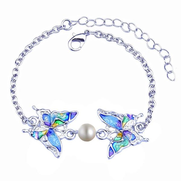 link, chain european exaggeration fashion colourful butterfly bracelet beautiful oil dripping trend hand sago second wind pattern, Black
link, chain european exaggeration fashion colourful butterfly bracelet beautiful oil dripping trend hand sago second wind pattern, Black
