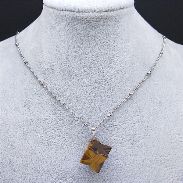 pendant necklaces stainless steel natural stone chain necklace for women silver color jewelry chaine acier inoxydable nz34s04
pendant necklaces stainless steel natural stone chain necklace for women silver color jewelry chaine acier inoxydable nz34s04