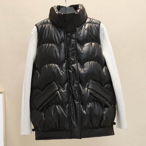 women's vests winter vest women jacket 2021 waistcoat sleeveless short slim thick warm coat female jackets fashion, Black;white
women's vests winter vest women jacket 2021 waistcoat sleeveless short slim thick warm coat female jackets fashion, Black;white