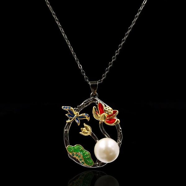 pendant necklaces ajojewel enamel peony flower tree vine necklace and pendants vintage pearl jewelry clavicle chain black luxury gift, Silver
pendant necklaces ajojewel enamel peony flower tree vine necklace and pendants vintage pearl jewelry clavicle chain black luxury gift, Silver
