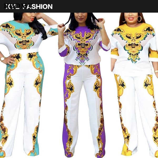 women fashion street casual style sets seven points sleeve round neck elastic long pants two piece women's, White
women fashion street casual style sets seven points sleeve round neck elastic long pants two piece women's, White