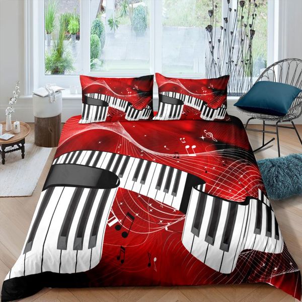 bedding sets red piano keys set modern fashion 3d print comforter luxury king single size duvet cover home textile decor
bedding sets red piano keys set modern fashion 3d print comforter luxury king single size duvet cover home textile decor