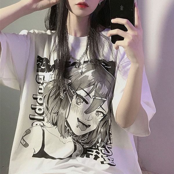 harajuku anime women t-shirts 2021 summer cartoon alt clothes aesthetic goth japanese style tee shirt female, White
harajuku anime women t-shirts 2021 summer cartoon alt clothes aesthetic goth japanese style tee shirt female, White