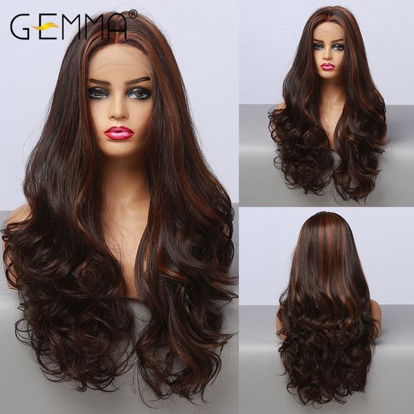 cosplay lace part synthetic hair wigs natural middle part long wavy black brown highlight lace wigs for black women
cosplay lace part synthetic hair wigs natural middle part long wavy black brown highlight lace wigs for black women
