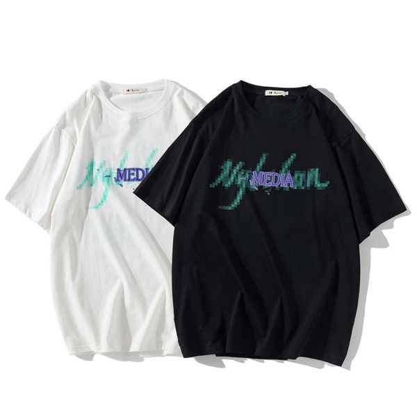 fashion t shirt guochao graffiti palm print summer short sleeve for men and women, White;black
fashion t shirt guochao graffiti palm print summer short sleeve for men and women, White;black