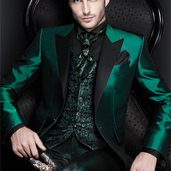 men's suits & blazers arrivals italian green men satin slim fit formal groom prom dress tuxedo male coat 2 piece qpc3, White;black
men's suits & blazers arrivals italian green men satin slim fit formal groom prom dress tuxedo male coat 2 piece qpc3, White;black