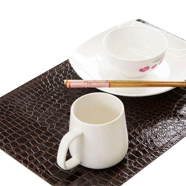 mats & pads 4pcs placemat european tablemat pu leather crocodile pattern insulation pad coffee coasters decorative tableware kitchen tool
mats & pads 4pcs placemat european tablemat pu leather crocodile pattern insulation pad coffee coasters decorative tableware kitchen tool