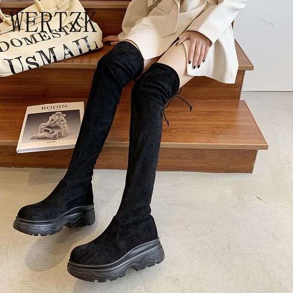 boots chaussure femme over the knee wedge shoes woman 2021 slim women's winter slip on platform ladies flock, Black
boots chaussure femme over the knee wedge shoes woman 2021 slim women's winter slip on platform ladies flock, Black