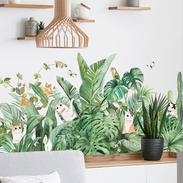 wall stickers tropical plant monstera leaf for living room kitchen decoration green plants door paper modern art
wall stickers tropical plant monstera leaf for living room kitchen decoration green plants door paper modern art