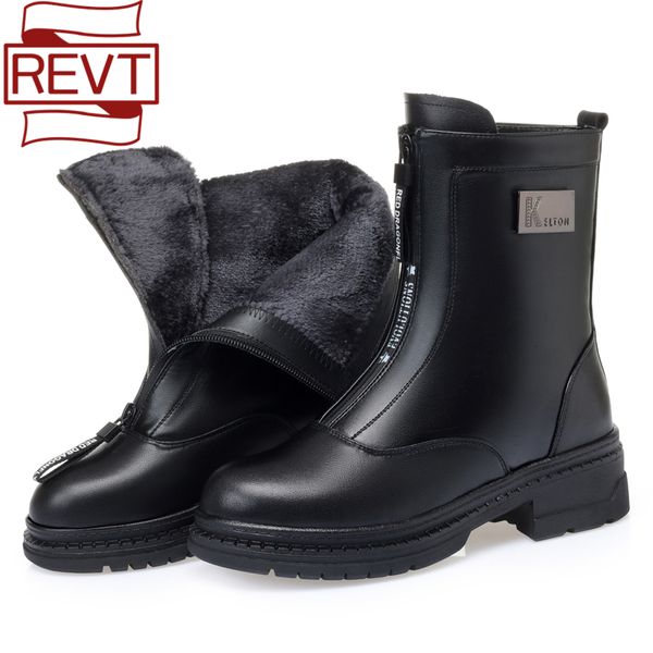 Womens Genuel Leather Winter Snow Plus Velvet Boots Female Flat Ankle Boots Non-slip Keep Warm Thickened Plus Size New, Black singel
Womens Genuel Leather Winter Snow Plus Velvet Boots Female Flat Ankle Boots Non-slip Keep Warm Thickened Plus Size New, Black singel