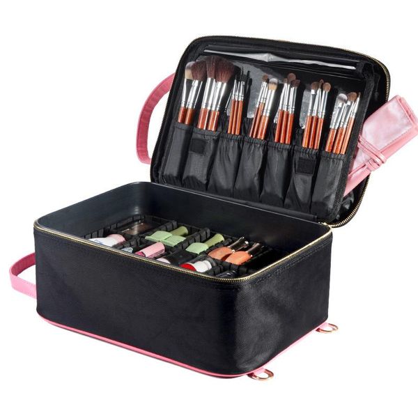 leather travel cosmetic case large capacity bag storage professional portable beauty tool box bags & cases
leather travel cosmetic case large capacity bag storage professional portable beauty tool box bags & cases