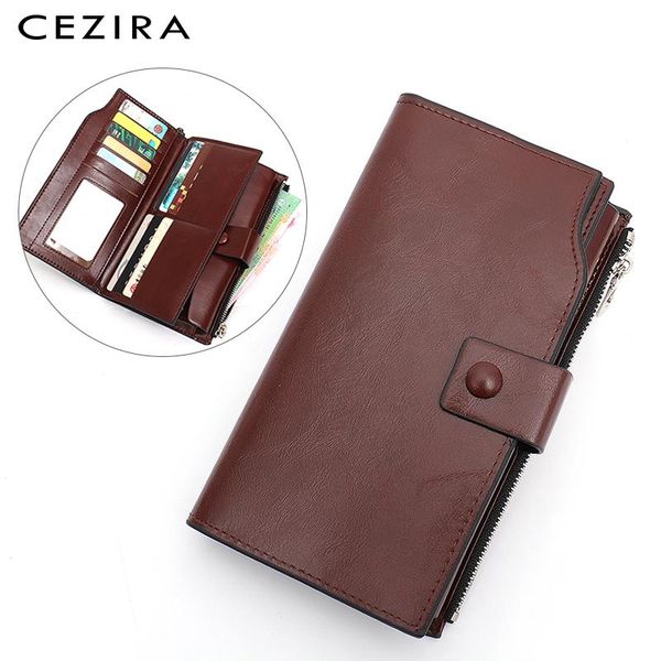 wallets cezira large women long wallet multi cards holder pu leather lady day clutch snap zip purse handbags carteira feminina, Red;black
wallets cezira large women long wallet multi cards holder pu leather lady day clutch snap zip purse handbags carteira feminina, Red;black