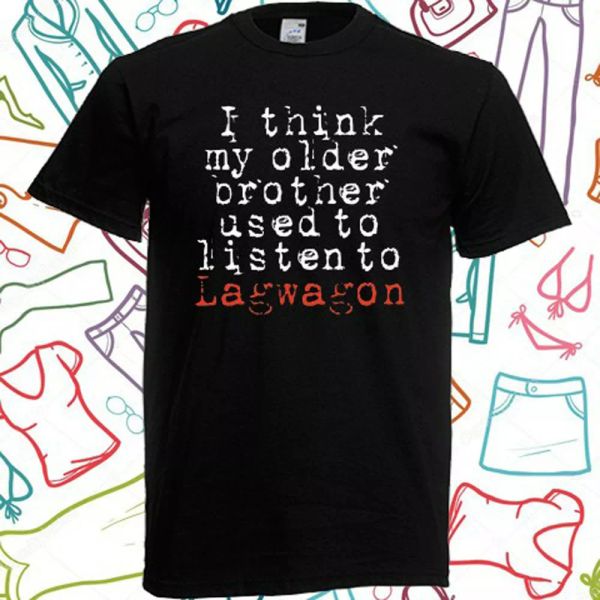 lagwagon older brother men's black t-shirt size s to 3xl, White;black 
lagwagon older brother men's black t-shirt size s to 3xl, White;black