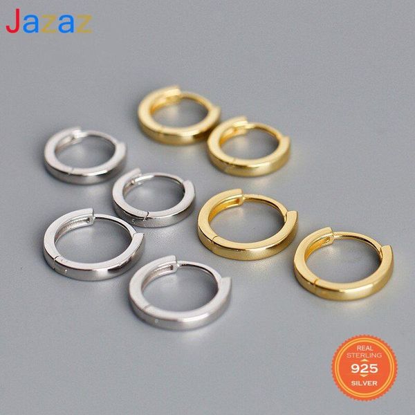 hoop & huggie jazaz real 925 sterling silver round huggies earrings for fashion women party fine jewelry hiphop minimalist accessories, Golden;silver
hoop & huggie jazaz real 925 sterling silver round huggies earrings for fashion women party fine jewelry hiphop minimalist accessories, Golden;silver