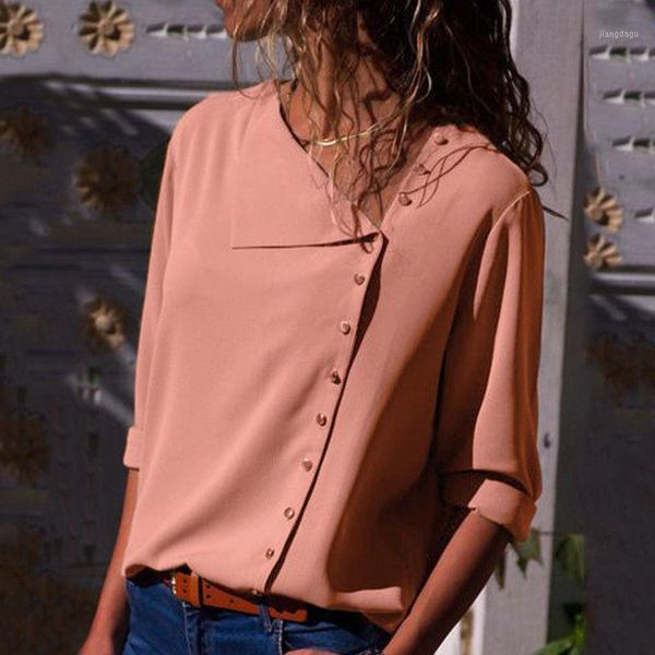 women's blouses & shirts fashion office ladies pink casual blouse women shirt skew collar rivet long sleeve chiffon blusas female soli, White
women's blouses & shirts fashion office ladies pink casual blouse women shirt skew collar rivet long sleeve chiffon blusas female soli, White