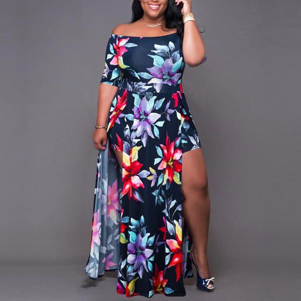 casual dresses halter neck floral print split party maxi dress women's plus size streetwear beach straight big swing, Black;gray
casual dresses halter neck floral print split party maxi dress women's plus size streetwear beach straight big swing, Black;gray