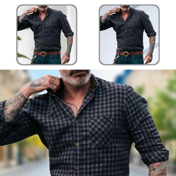 men's dress shirts comfortable classic plaid print men autumn shirt formal buttons closure for daily wear, White;black
men's dress shirts comfortable classic plaid print men autumn shirt formal buttons closure for daily wear, White;black