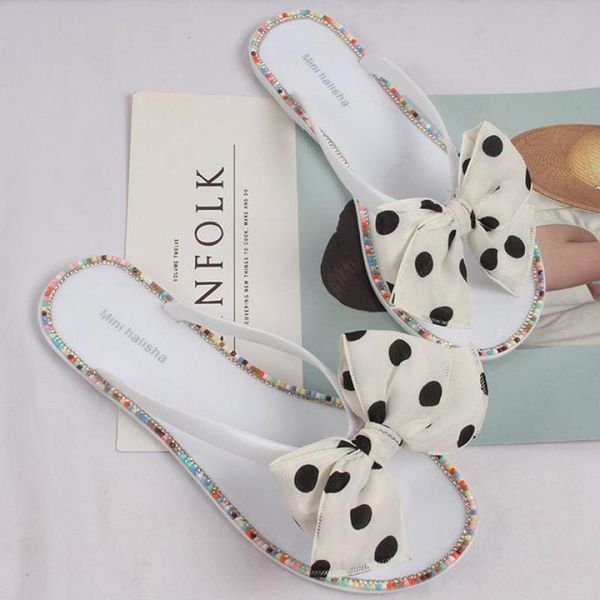 female summer slippers bow women flat sandals comfortable woman shoes flip flops indoor home beach non-slip wave point lady shoe, Black
female summer slippers bow women flat sandals comfortable woman shoes flip flops indoor home beach non-slip wave point lady shoe, Black