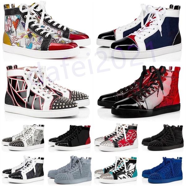 mens casual shoes women outdoor red bottoms shoe studded spikes loafers sneakers suede leather flats ttrainers jogging des chaussures a35, Black
mens casual shoes women outdoor red bottoms shoe studded spikes loafers sneakers suede leather flats ttrainers jogging des chaussures a35, Black