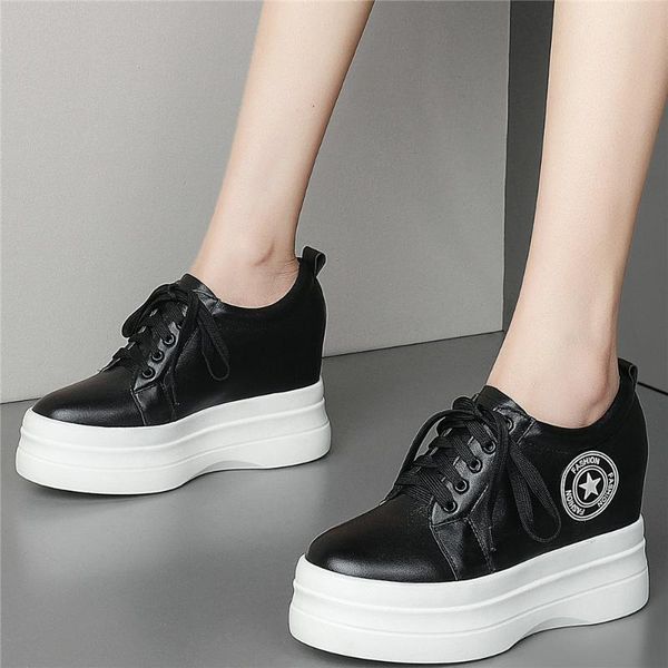 boots lace up platform pumps shoes women genuine leather wedges high heel ankle female round toe fashion sneakers casual, Black
boots lace up platform pumps shoes women genuine leather wedges high heel ankle female round toe fashion sneakers casual, Black
