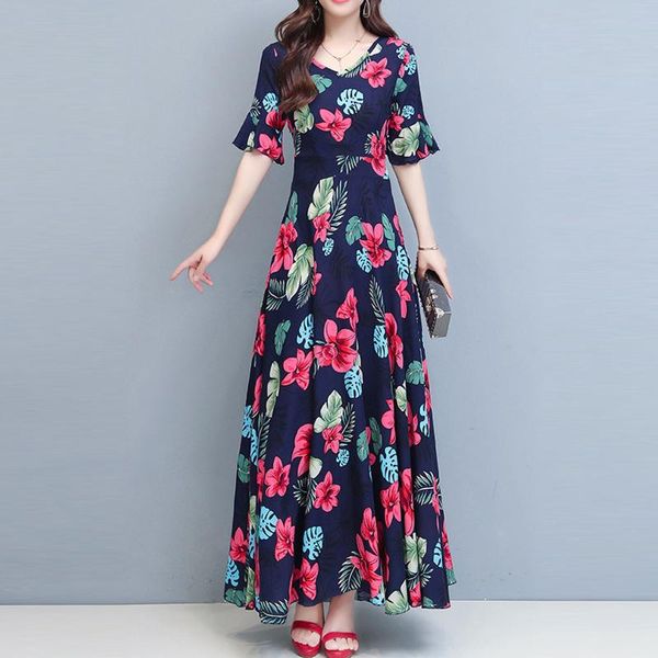 casual dresses arrival fashion women printing lady v-neck short sleeve longuette dress aesthetic and elegant vestido, Black;gray
casual dresses arrival fashion women printing lady v-neck short sleeve longuette dress aesthetic and elegant vestido, Black;gray