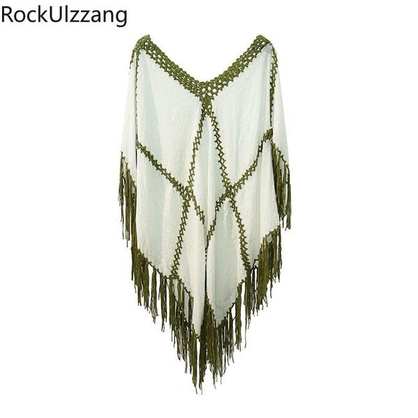 women's blouses & shirts oversized patchwork knit tassel v-neck boho folk beach asymmetric irregular blouse shirt cape cloak bohemi, White
women's blouses & shirts oversized patchwork knit tassel v-neck boho folk beach asymmetric irregular blouse shirt cape cloak bohemi, White
